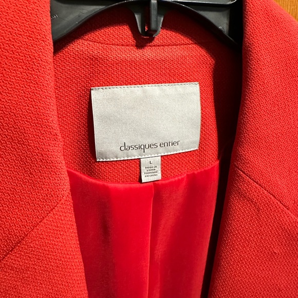 Nordstrom Classiques Entier Red Blazer - Picture 2 of 3